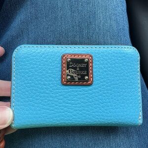 Dooney & Bourke Turquoise Leather Wallet